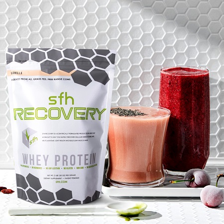 Standbodenbeutel f&uuml;r Molkenproteinpulver