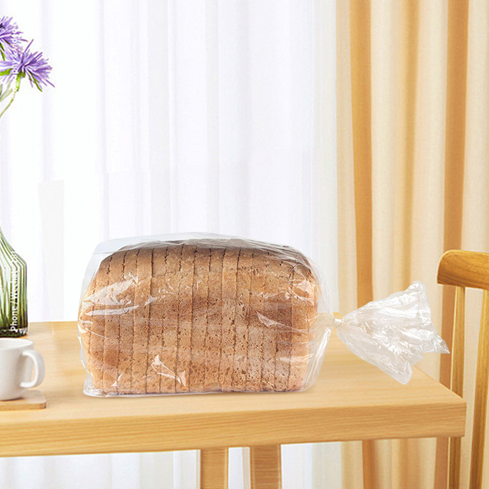 Individuell bedruckter kompostierbarer Cellophan-Lebensmittelverpackungsbeutel aus Kunststoff für die Aufbewahrung von Bäckerei-Toast-Sandwiches