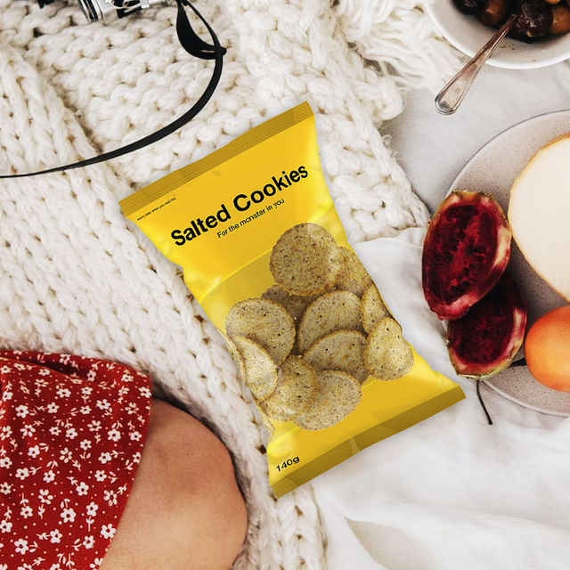 Wiederverschließbare Chipsbeutel aus Aluminiumfolie, Kartoffelchips-Verpackung