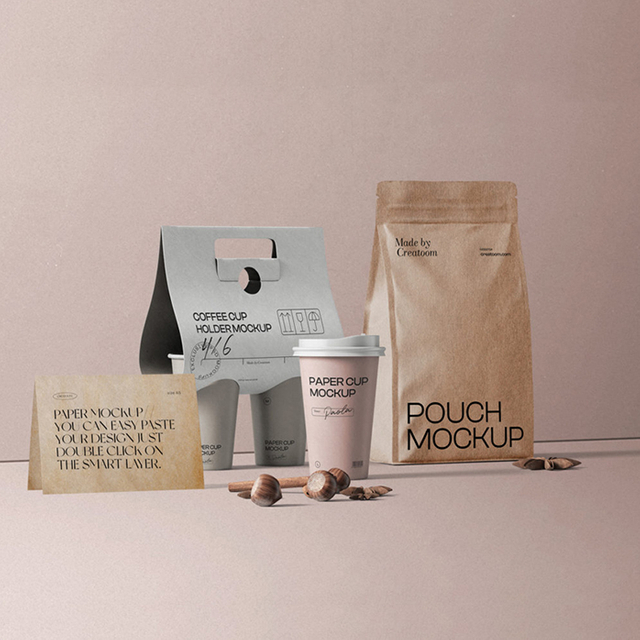 Leere Branding -Design -Lieferung recycelbarer Kaffeeverpackung für E -Commerce