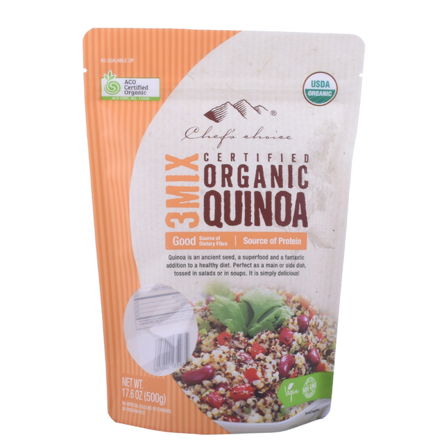 Eco Standbodenbeutel für vegane Lebensmittel