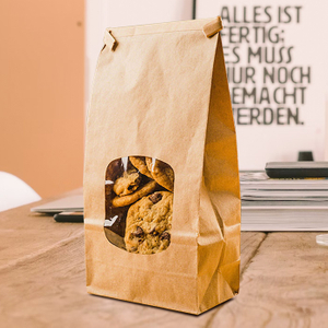Individuell bedruckte, umweltfreundliche Verpackungspapier-Lebensmittelverpackung, kompostierbare Lebensmittelverpackungsbeutel für Kekse