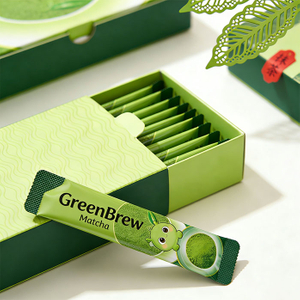 Kundenspezifische Stick-Pack-Verpackung für Matcha-Kollagen