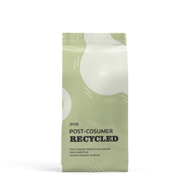 Recycelte Post-Consumer-Seitenfaltentasche