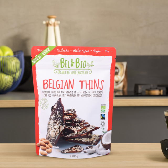 Kompostierbare vegane Schokoladenbeutel mit hoher Barriere, umweltfreundliche Verpackungsbeutel