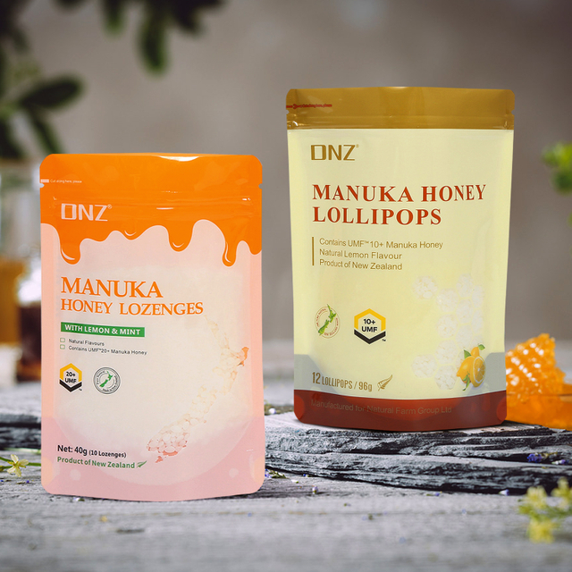 Reißverschlusstaschen zum Aufstellen, individuell bedruckte, umweltfreundliche, kompostierbare Süßigkeitentüten