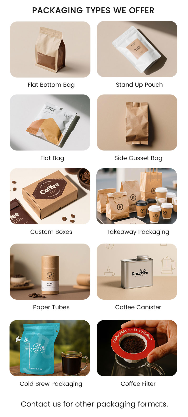 Kaffeeverpackung Design 