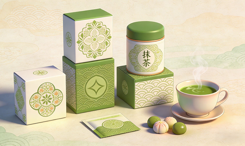 Matcha-Verpackungsdesigns