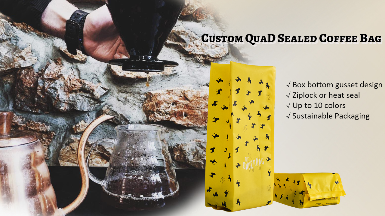 Qualitativ versiegelter Beutel