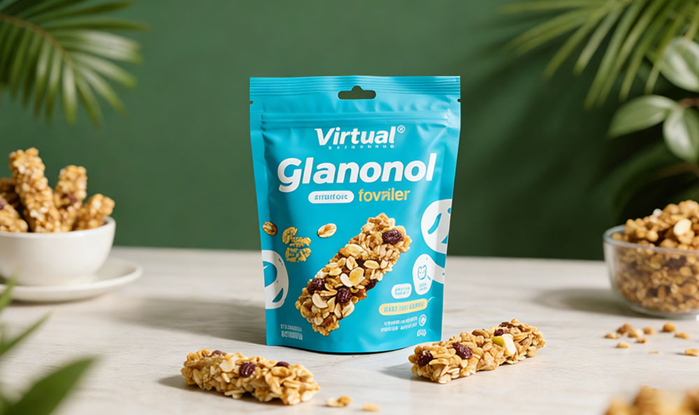 bedruckte Snackverpackung