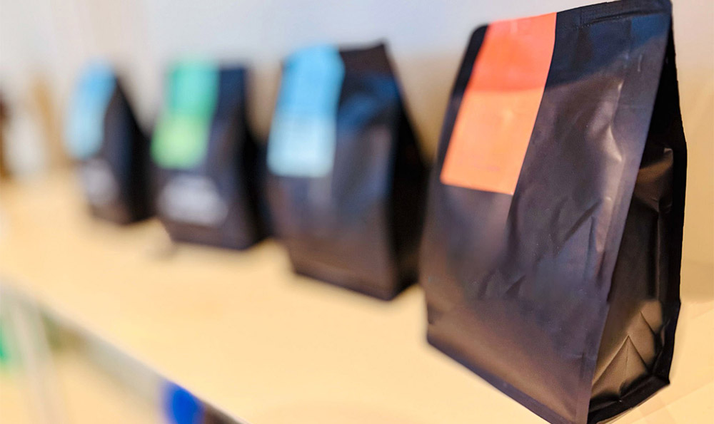 Kaffeebeutel auf Lager