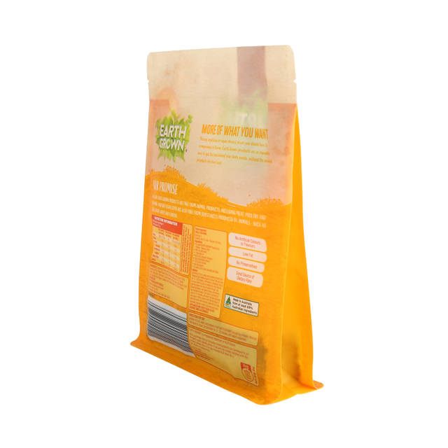 Biologisch abbaubarer Lebensmittelverpackungsbeutel mit flachem Boden