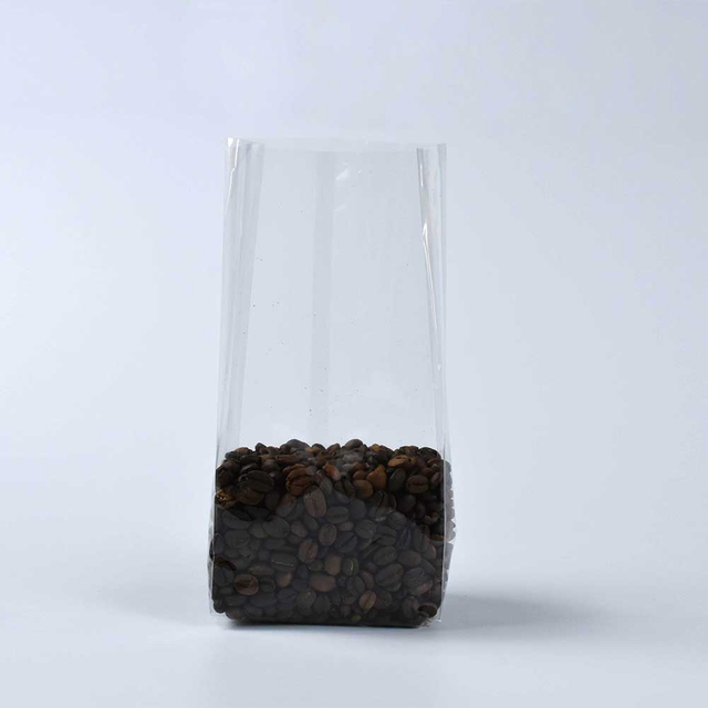 Lebensmittelechtes Material Hohe Klarheit Flachbodenzwickel Bio-Verpackungsbeutel für kandierte Nüsse