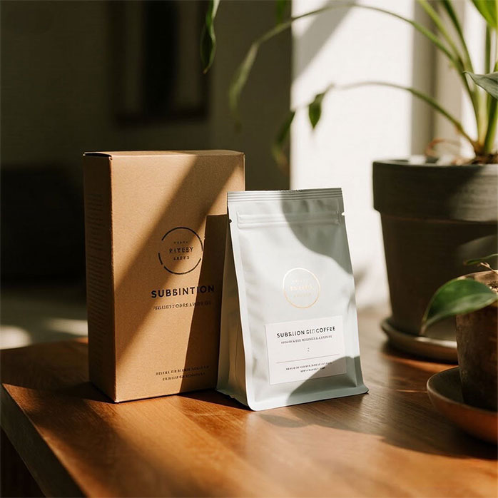 Recycelbare individuelle Kaffee-Versandboxen für Kaffeebeutel