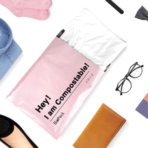 Bedruckte Versandtaschen aus biologisch abbaubarem Kunststoff mit einfachem Design für Kleidung