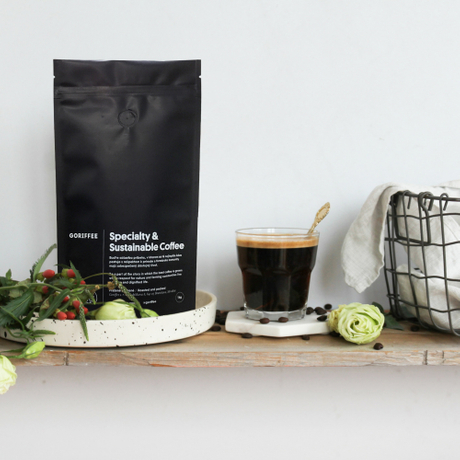 Recycelbare Kaffeebeutel auf pflanzlicher Basis