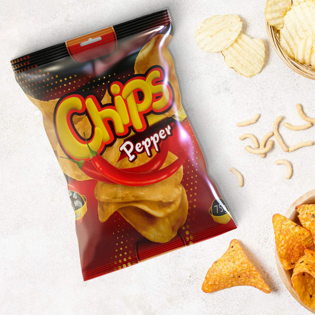 Bestes kreatives Design bedruckte Kunststoff-Rollfolien-Kartoffelchip-Verpackung