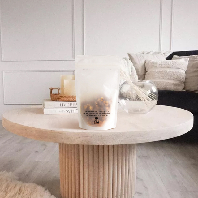 Nachhaltige Standup-100 kompostierbare Lebensmittelverpackungsbeutel in Lebensmittelqualität