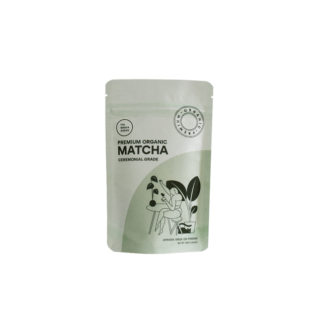 Kompostierbarer Standbodenbeutel für Bio-Matcha-Grüntee
