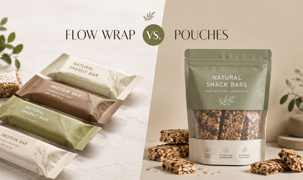 Schlauchbeutel vs. Beutel f&uuml;r Snackriegel