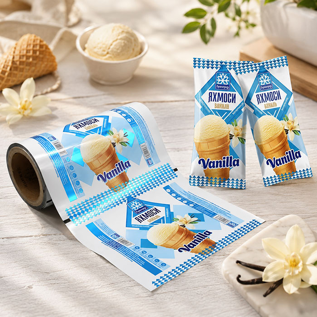 Kompostierbare Kaltsiegel-Verpackungsfolie für Eis am Stiel