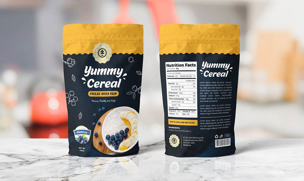 Verpackungsbeutel f&uuml;r M&uuml;sli-Snacks