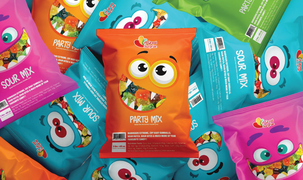 Bedruckte Rollstockfolie f&uuml;r Gummiverpackungen