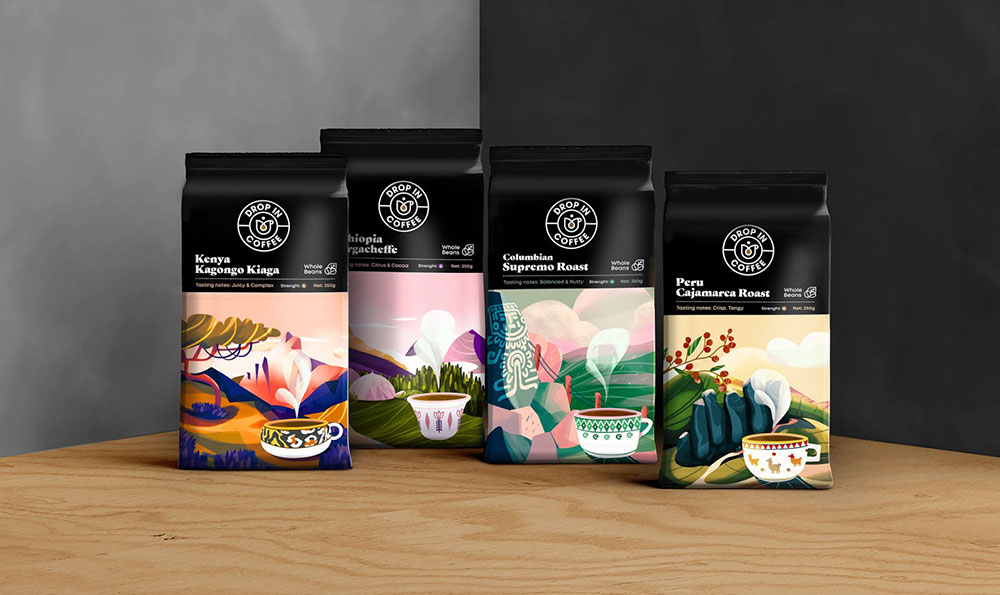 ma&szlig;geschneiderte Kaffeebeutel im Gro&szlig;handel