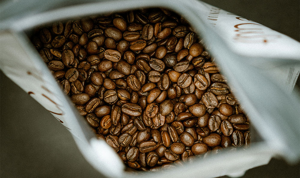 Kaffeebeutel mit hoher Barriere