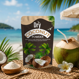 Individuell bedruckte wiederverschließbare Beutel für Bio-Kokosnusspulver