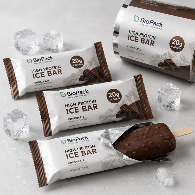 Kaltversiegelungsfolie für proteinreiche Eisriegelverpackungen