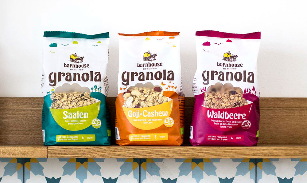 Verpackung f&uuml;r Bio-M&uuml;sli